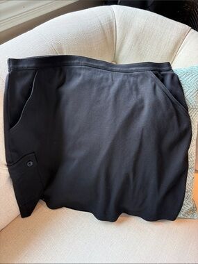 Westbound Black Mini Skirt with Pocket Detail